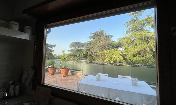 Camilluccia Apartment | Panoramic Terrace Penthouse with Spa and Breakfast Included