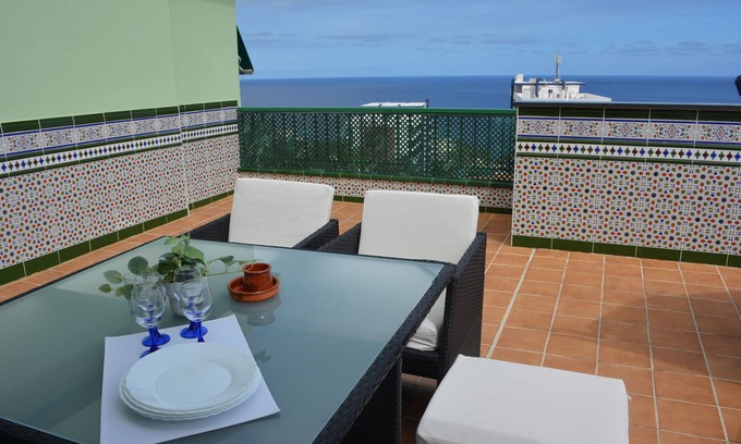 Las Caletillas Apartment | Seaside Penthouse with Pool & Free WiFi in Las Caletillas