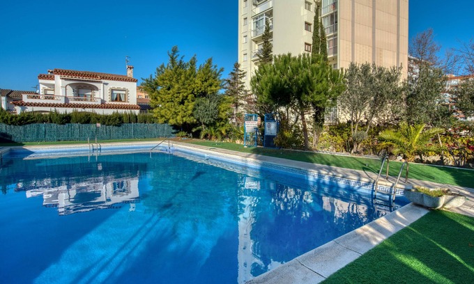 Platja d'Aro Apartment | Stunning Penthouse with Pool Access and Scenic Views