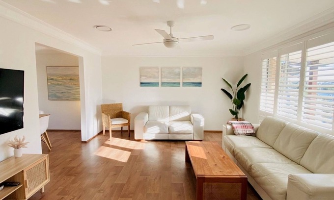 Forster House | Ideal Beach Home in Forster with Pool & Oceanfront Views