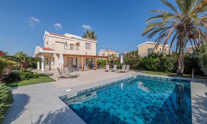 Ayia Thekla Villa | Ideal Family Retreat with Private Pool and Ocean Views