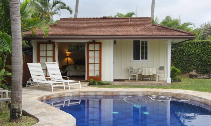 Kailua Cottage | Idyllic Beachfront Oasis with Private Pool & Ocean Views