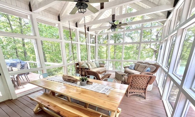 Newell House | Perfect place for large group getaway! Flat lot, Year round water and boat ramp