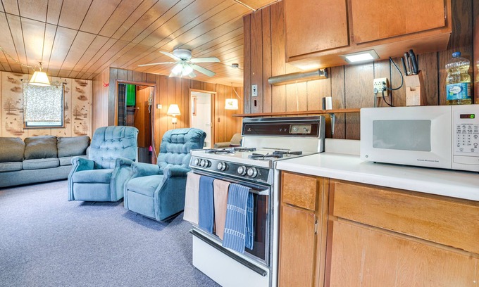 Alger Cabin | Welcoming Alger Cabin - Pet-Friendly Retreat by the River!