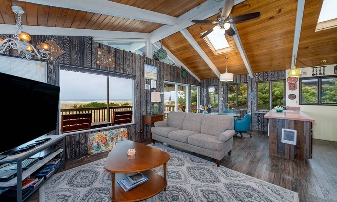 Rockaway Beach House | Pet-Friendly Beachfront Retreat with Ocean Views & Deck