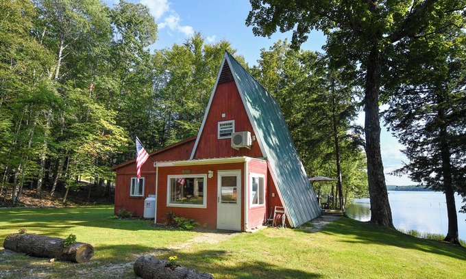 Norway Cottage | Pet Friendly A-Frame Retreat on Norway Lake Awaits!