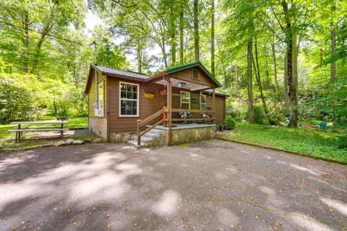 Maggie Valley House | Relaxing Pet-Friendly Creekside Cabin with Pool Access