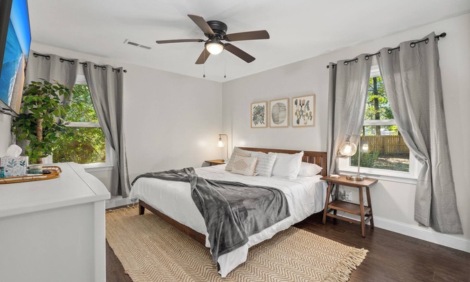 North Charleston House | Pet-Friendly Home in Charleston with Unique Decor & Amenities