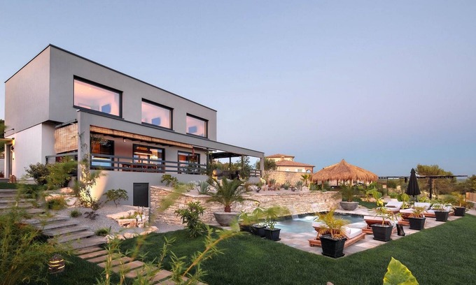 Sveti Lovrec House | Villa Merapi: Modern Design Meets Nature and Spirituality