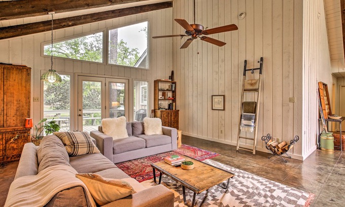 Athens House | Tranquil Lake Athens Home with Deck, Boat Dock & Spa