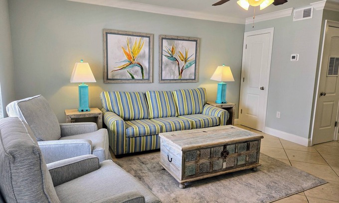 Ono Island Condo | Pet Friendly Southern Breeze #4 with Stunning Ocean Views