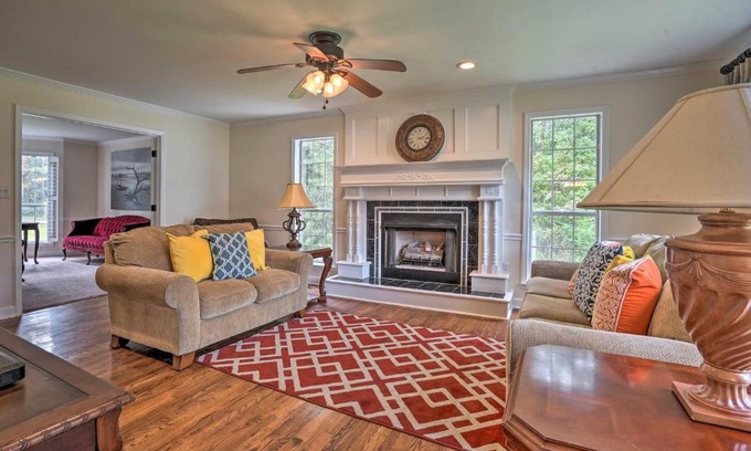 Huger House | Pet-Friendly Suburban Retreat with Deck and Grill Awaits!