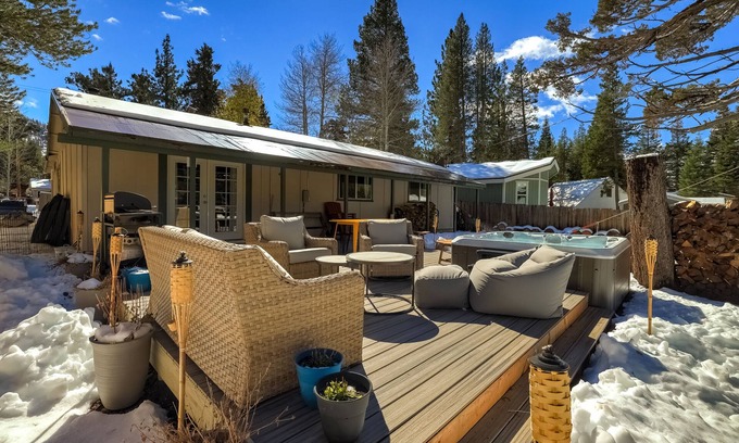 Meyers House | Top-Rated Pet Friendly Family Retreat in Peaceful Locale
