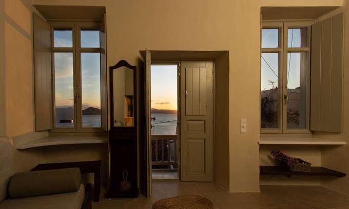 Naxos Apartment | Elegant Petrino Apartment with Breathtaking Sea Views
