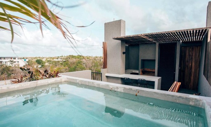Tulum Apartment | Beautiful PH Luxury 1 BR with Private Pool & Grill