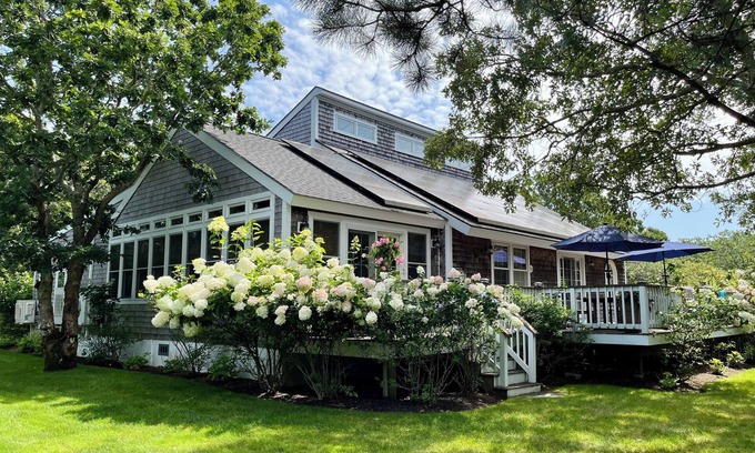 West Tisbury House | Modern Getaway Steps from Long Point Beach with Spa & Breakfast