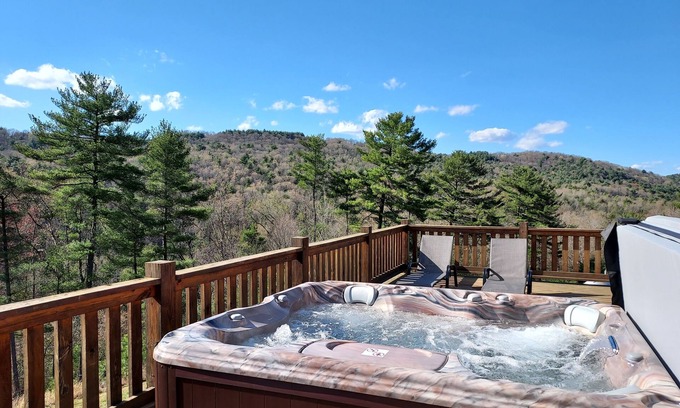 Harper House | Elevated Escape at Pine Ridge Manor with Private Hot Tub