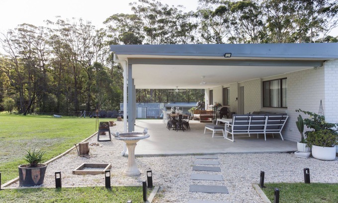 Woollamia House | Bright Pines Escape with Oceanfront Views & Breakfast Included