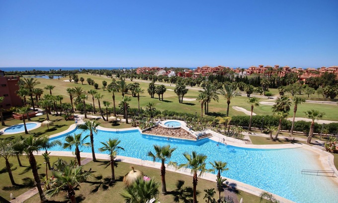 Motril Apartment | Relax at Playa Granada Golf Apartments with Pool & Jacuzzi