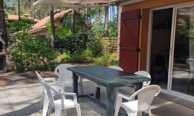 Lacanau-Ocean Cabin | Tranquil Pavilion with Pool Near Forest and Ocean Views