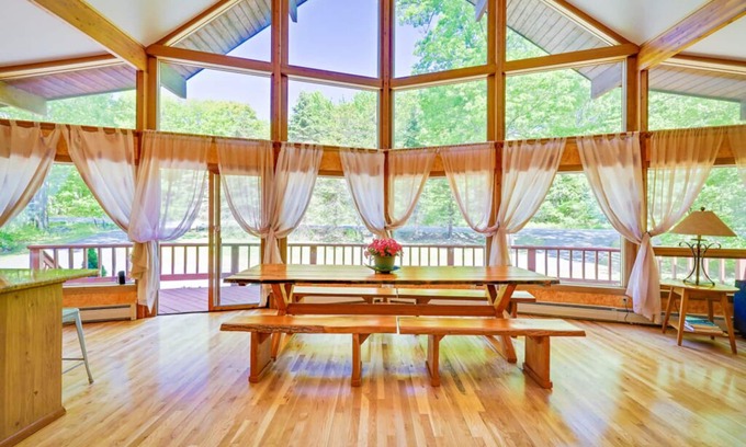 Tafton House | Inviting Pocono Chalet with Heated Pool, Sauna & Game Room