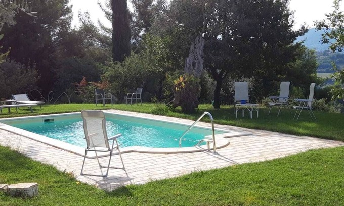 Poggio Mirteto Villa | Elegant Poggio Mirteto Mansion with Private Pool & Ocean View