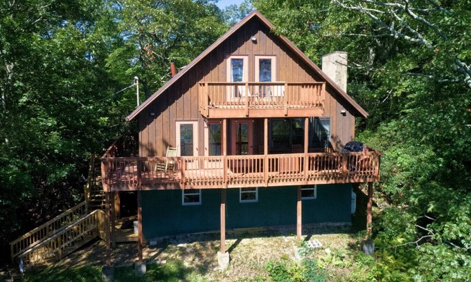 Burks Fork Cabin | Scenic Views Await at Pontificator's Perch by Buffalo Mtn