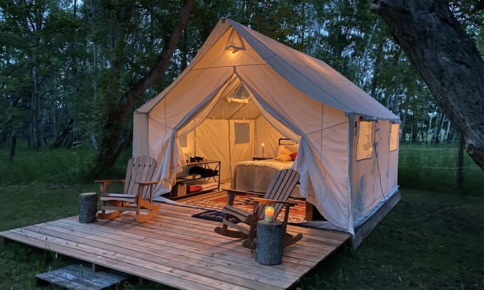 Pony Cabin | Experience Glamping by the Creek in Pony, MT - Rated 10/10