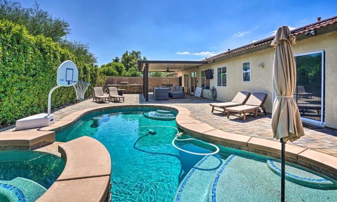 Indio House | Pet-Friendly Retreat in Indio with Pool & Game Room