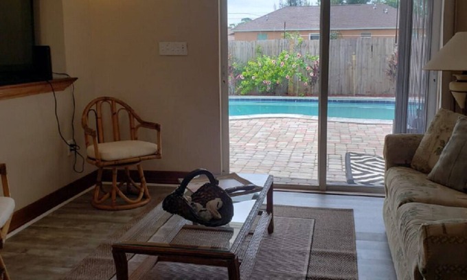 Indian River Estates House | Inviting Pool Home Steps from Beach and River Attractions