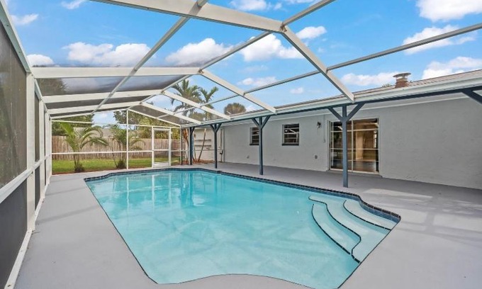 West Melbourne House | Beachfront Pool House with Ocean View and Pet-Friendly Perks