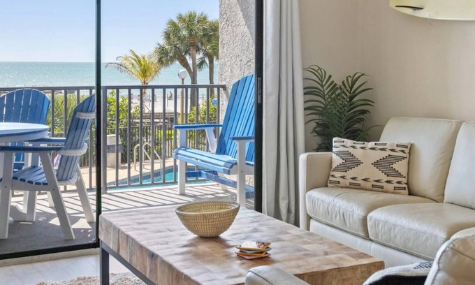 St. Pete Beach Condo | Caprice: Beachfront Bliss with Ocean Views and Amenities
