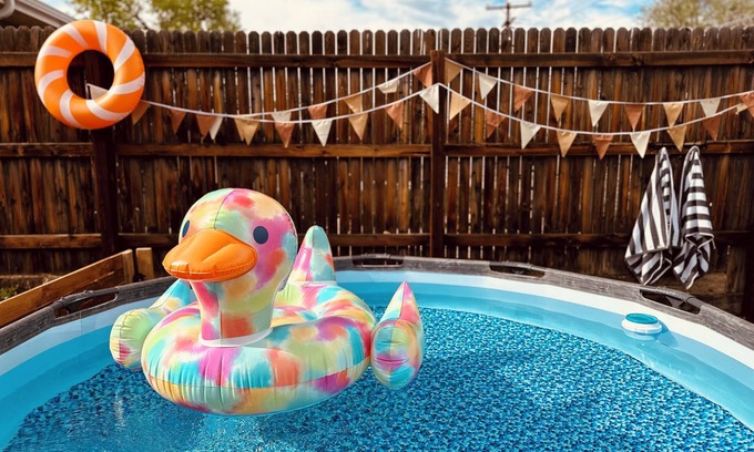 Arvada House | Enjoy a Poolside Escape with Outdoor Movie Theater Near Denver