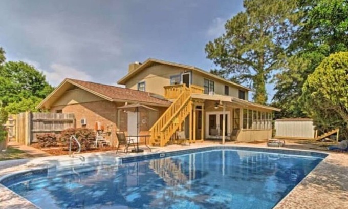 Northeast Pensacola House | Top-Rated Retreat with Pool and Ocean View for Families