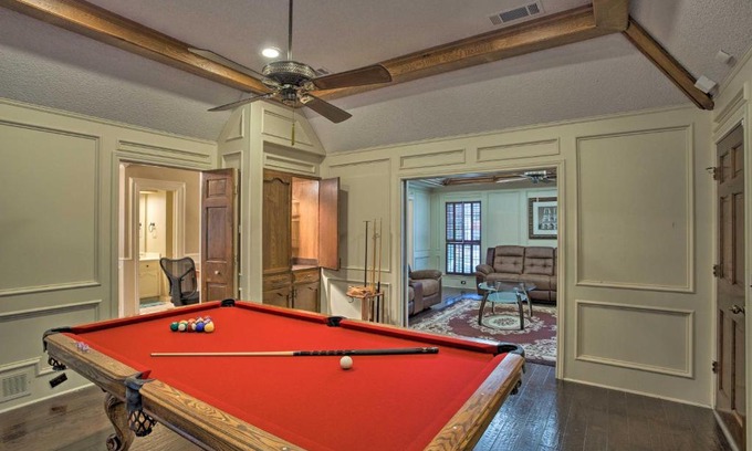 McKinney House | Inviting McKinney Home with Pool Table and Outdoor Grill