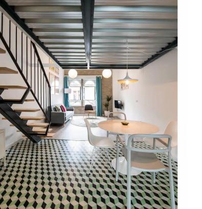 San Gil Apartment | Vibrant Pop Art Feria Duplex with Private Terrace & Ocean View