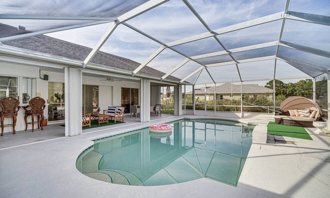 Port Saint Lucie House | Canal-Front Retreat in Port St Lucie with Private Pool