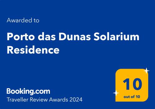 Porto das Dunas Apartment | Premier Porto das Dunas Solarium Residence with Ocean Views
