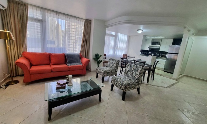 Punta Paitilla Apartment | Modern 2-Bedroom Ocean View Retreat with Pool Amenities