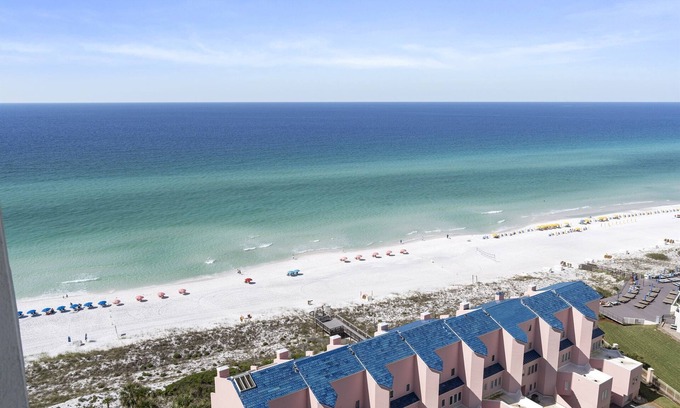 Four Mile Village Condo | Elegant Beachfront Penthouse with Breathtaking Gulf Views