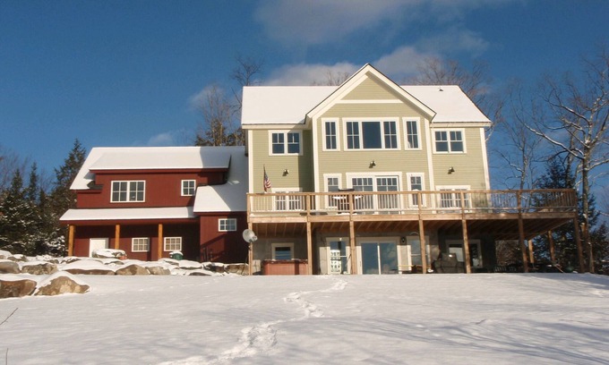 Morrisville House | Post and Beam: Breathtaking Views with Hot Tub Retreat