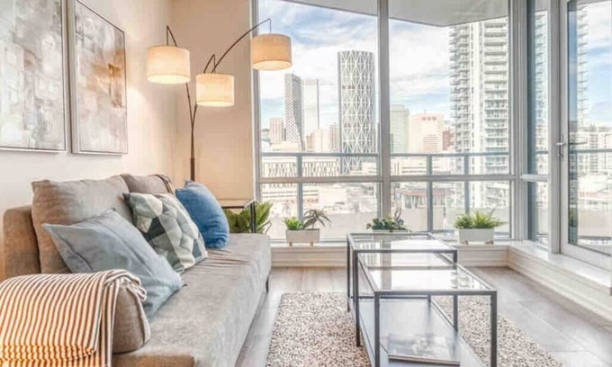 Bridgeland Condo | Scenic Hotel with Chic Decor and Pet-Friendly Amenities