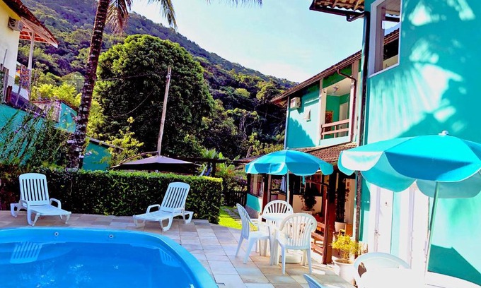 Vila do Abraao Hotel | Oceanfront Bliss at Pousada Anambé - Rated 8.9/10