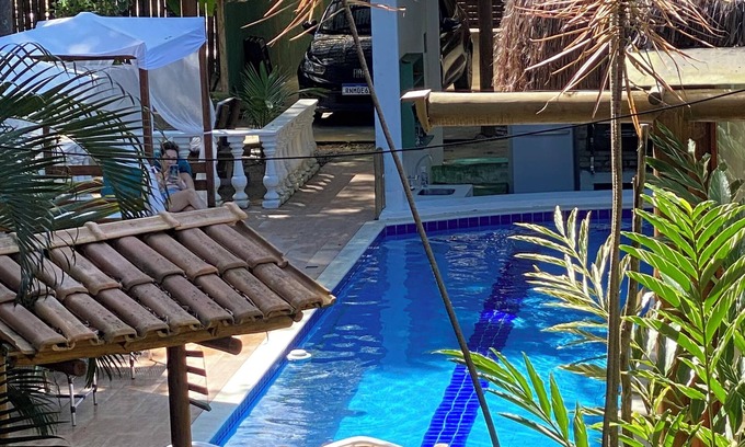 Arraial d'Ajuda Hotel | Pousada Casa de Sapê: Guest Rated 10/10 with Pool & Spa