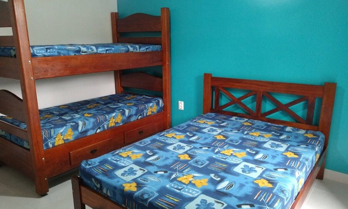 Ubatuba Apartment | Praialar Apt: Full Kitchen, 700m from the Beach
