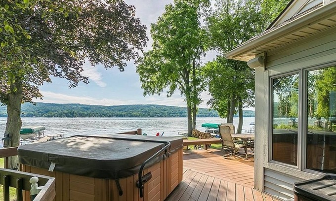 Honeoye House | Premier Lakefront Retreat with Breathtaking Sunset Views