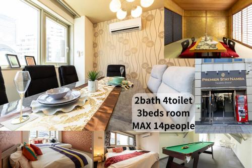 Motomatchi Apartment | Premier Stay in Osaka: 7rooms with Pool & Billiards