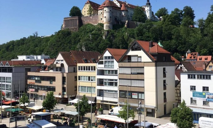 Heidenheim an der Brenz Apartment | Central Penthouse with Castle View & Family-Friendly Amenities