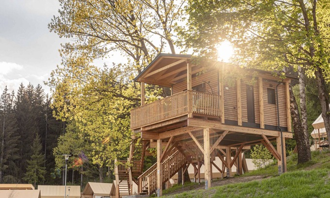 Kotschach-Mauthen Ski Chalet | Top-Rated Tree House Retreat with Pool and Kitchen Access