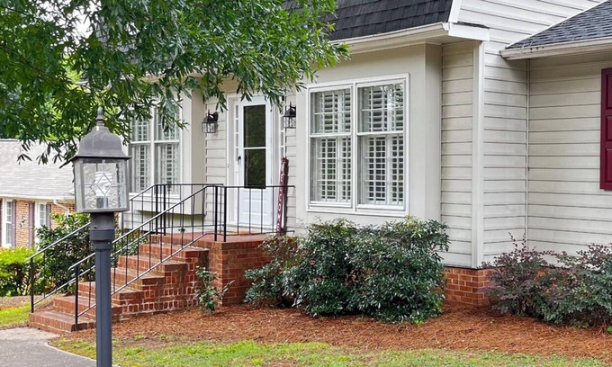 Raleigh House | Elegant 3BD Home with Breakfast in North Hills Raleigh
